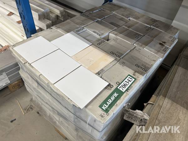 Klinker Azulejo Hvid 23m2, 23 pakker