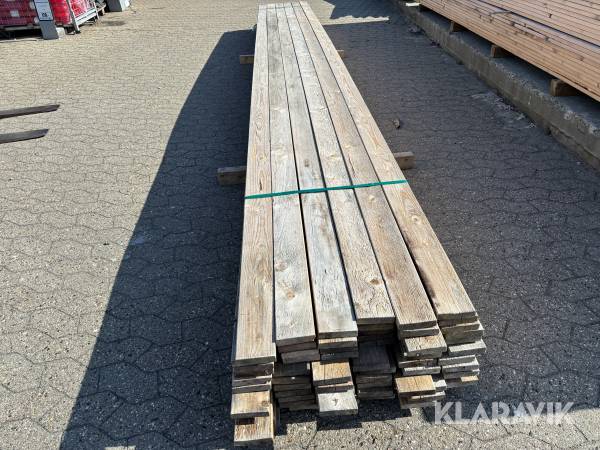 Høvlet forskalling 22 x 95 mm 72 Styk