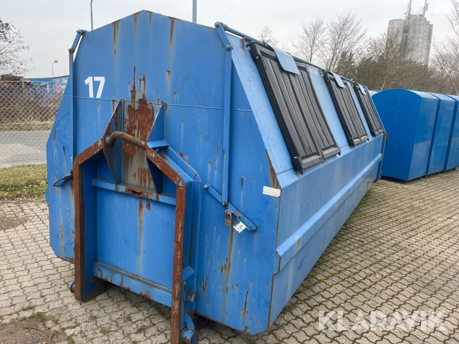 Affaldscontainer Sydfyns Jernvarefabrik Lukket kroghejs