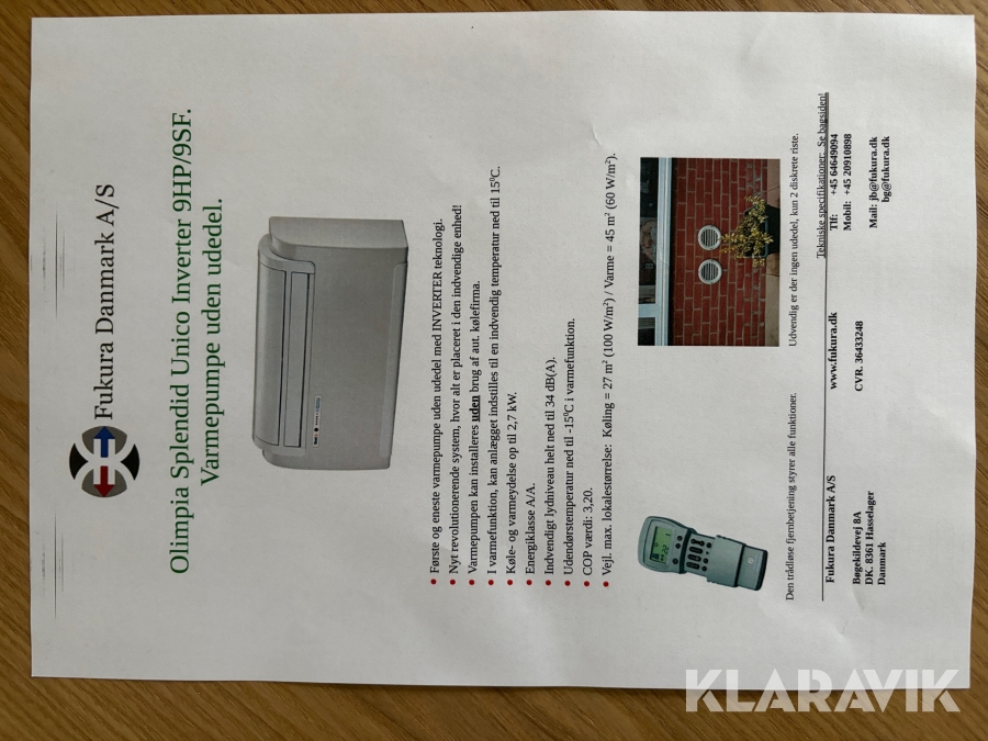 Varmepumper Olimpia spendid 9hp 7 styk