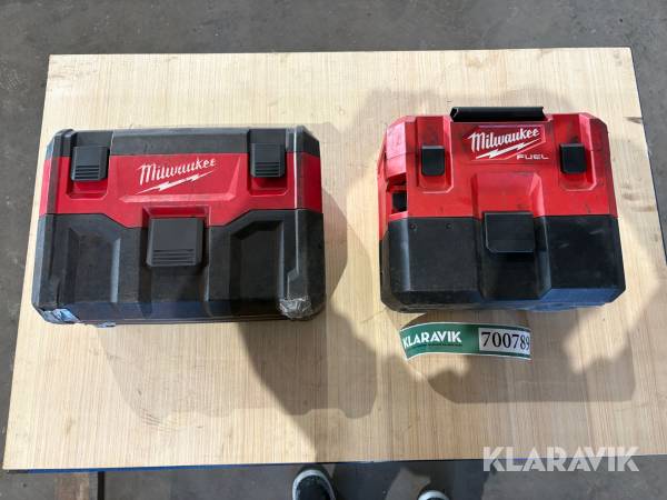 Støvsugere Milwaukee M12 FVCL & M18 VC-2 2 styk
