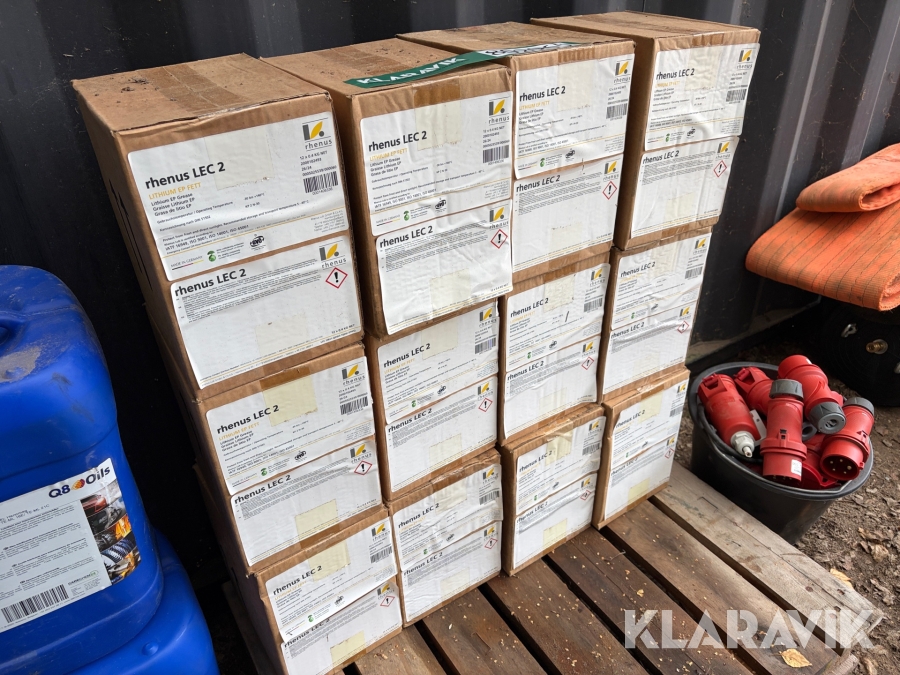 Fedtpatroner Rhenus Lithium lec 2 12 kasser i alt 144 styk