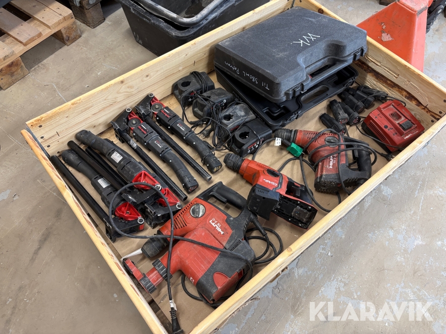 Assorteret håndværktøj Hilti/Roller - 1 palle
