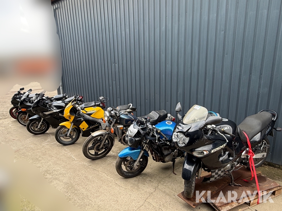 Motorcykler blandet lot.