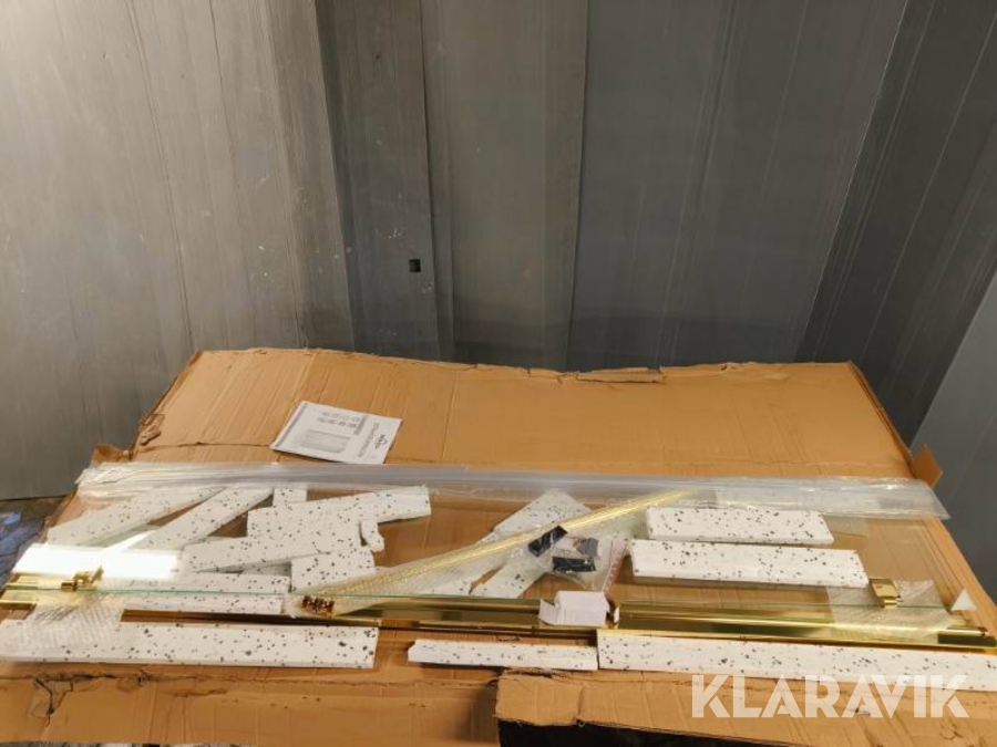 Bruse foldedør Brasta Simona sølv, klar glas