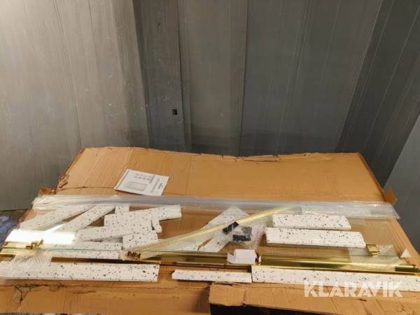 Bruse foldedør Brasta Simona sølv, klar glas