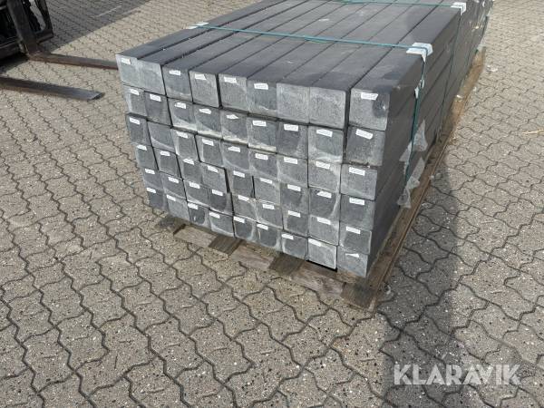 Stolpe Re-Textile sort 90 x 90 mm 54 Styk