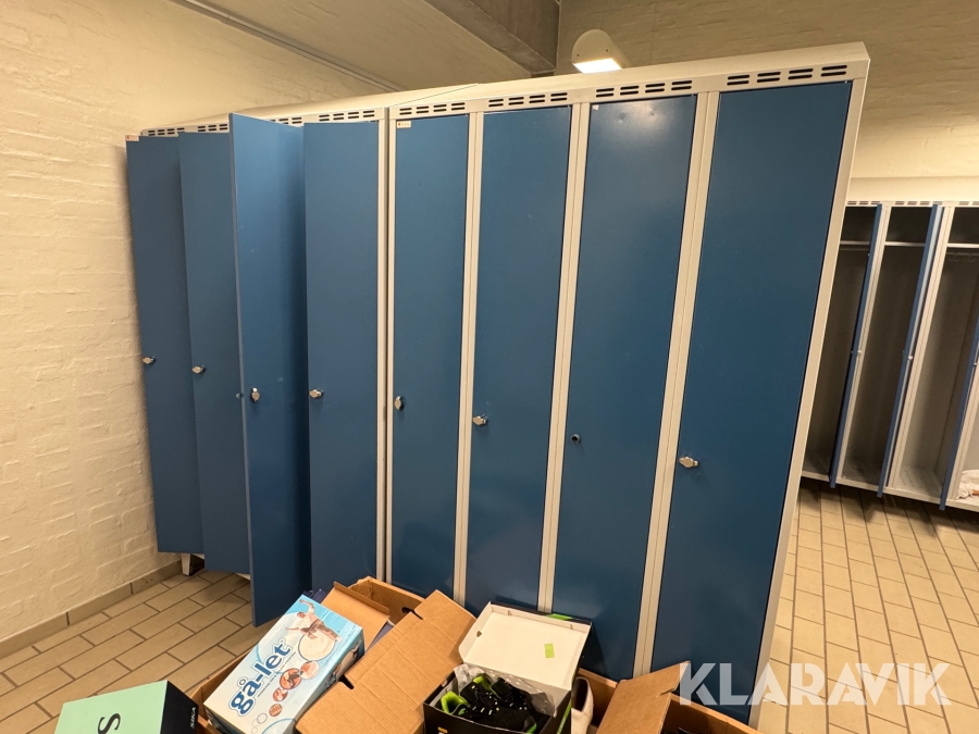 Omklædningsskabe 3 sektioner