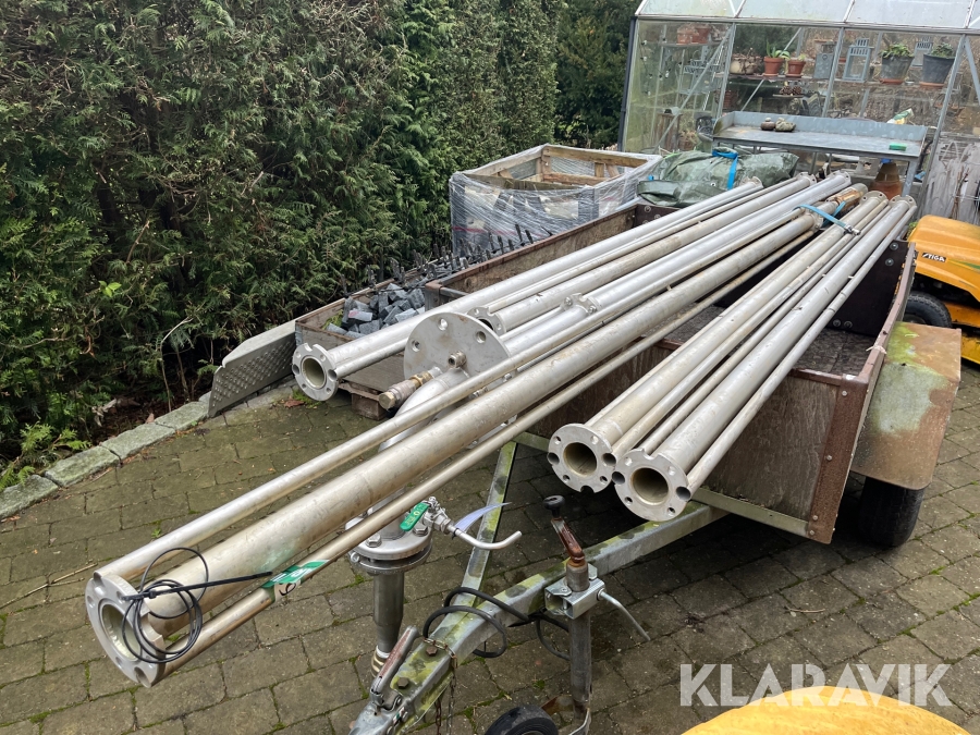 Vandværkspumpe Grundfos MS402 med 18 meter rør