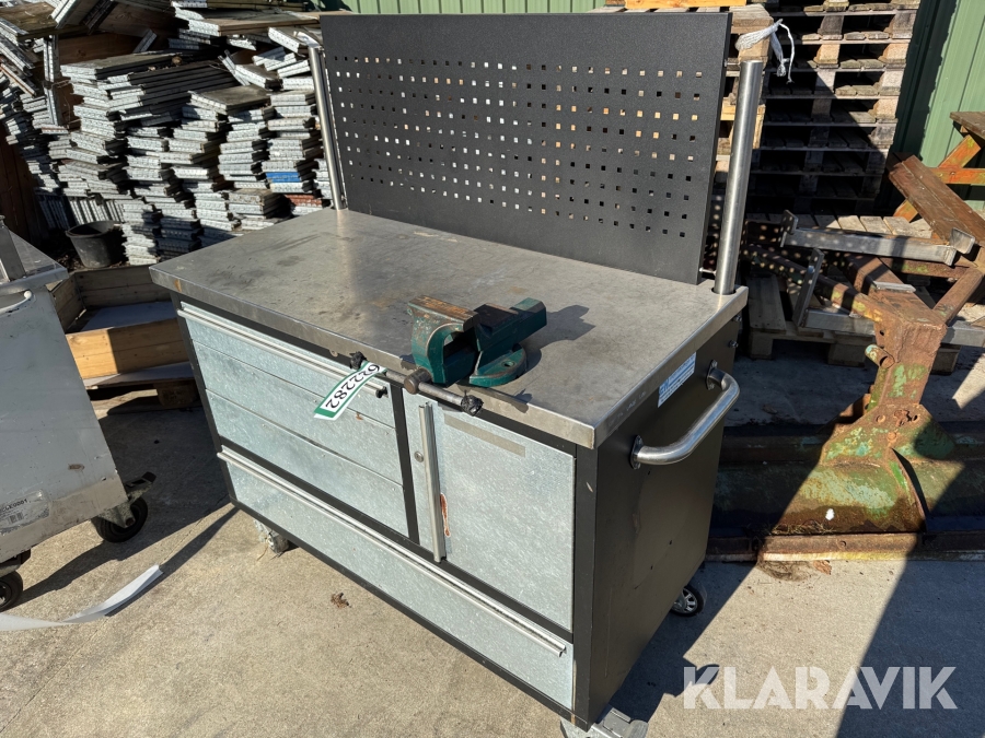 Værksteds bord på hjul