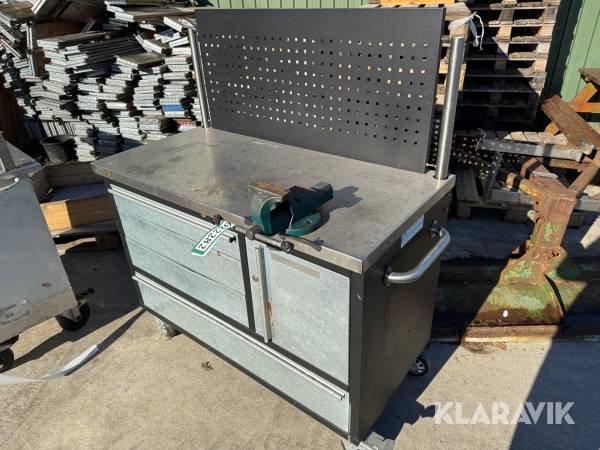 Værksteds bord på hjul