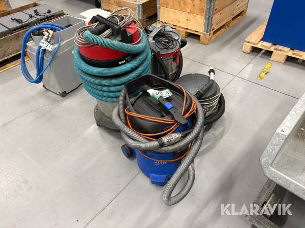 Lot med industri støvsugere Nilfisk mm - 4 enheder