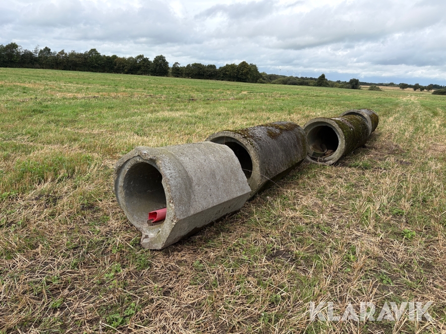 Betonrør til grøfteoverkørsel 710 cm Ø58 cm 4 Styk