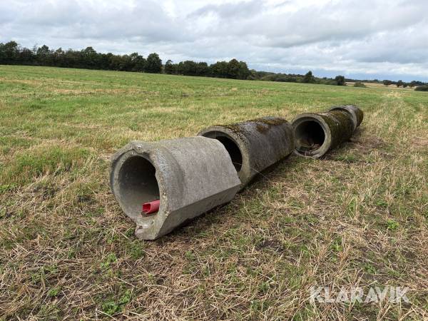 Betonrør til grøfteoverkørsel 710 cm Ø58 cm 4 Styk