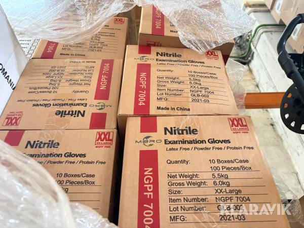 Nitril handsker XXL 6kasser a 10 boxe med 100styk Mbro 6000 handsker