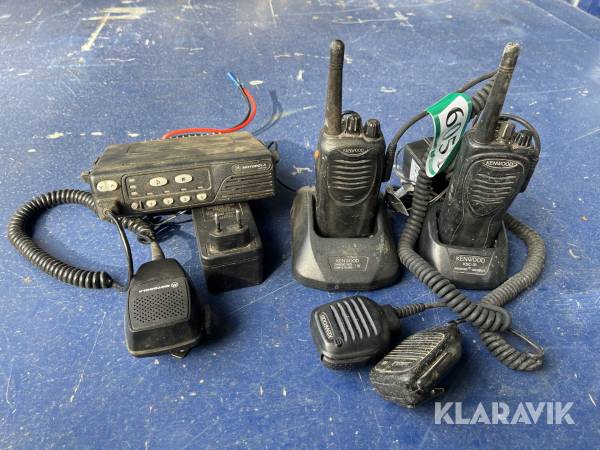 Radiosæt med station Motorola & Kenwood