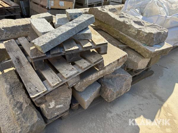 Granitsten blandet lot