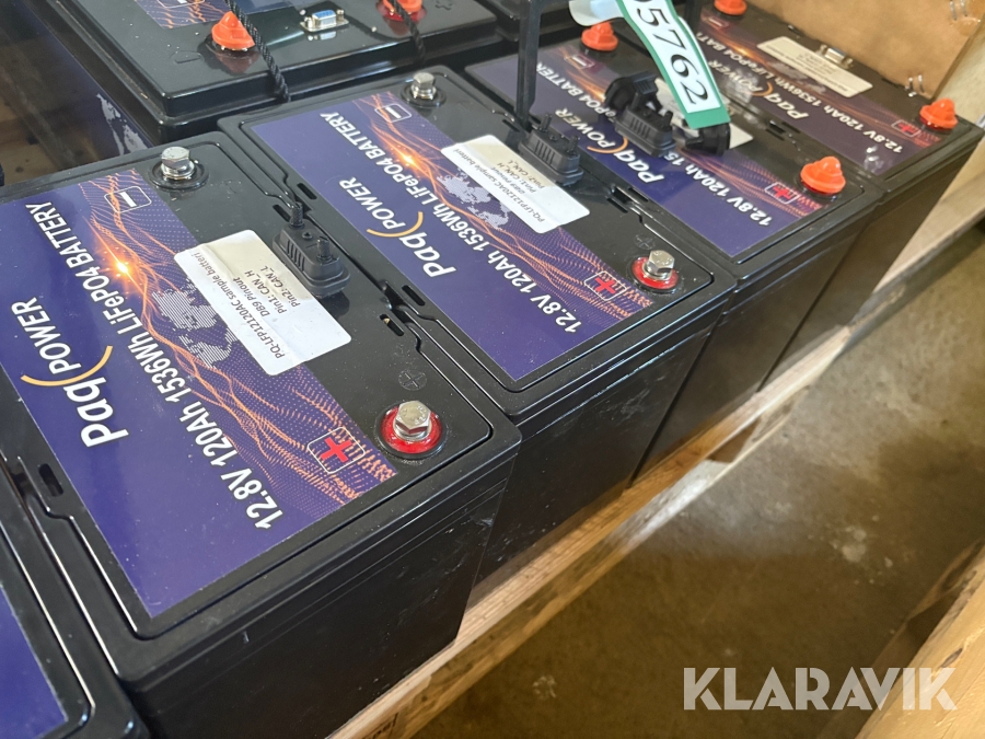 Batteri Paq Power 12,8V 120 Ah 1536Wh LiFePO4 4 styk