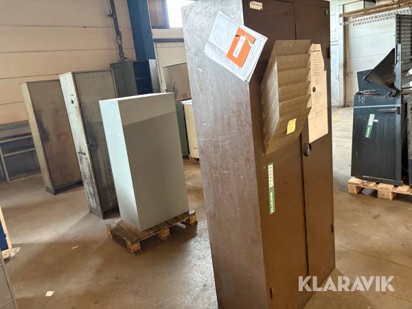 Værksteds inventar 5 styk