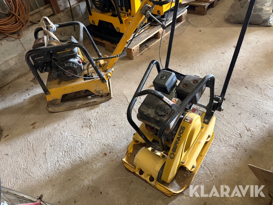 Pladevibrator Bernards RT90-2 og RT125-2 2 styk