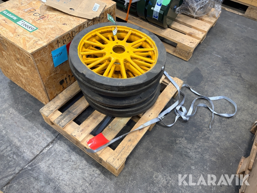 Komplette hjul fra forlystelse 10 styk