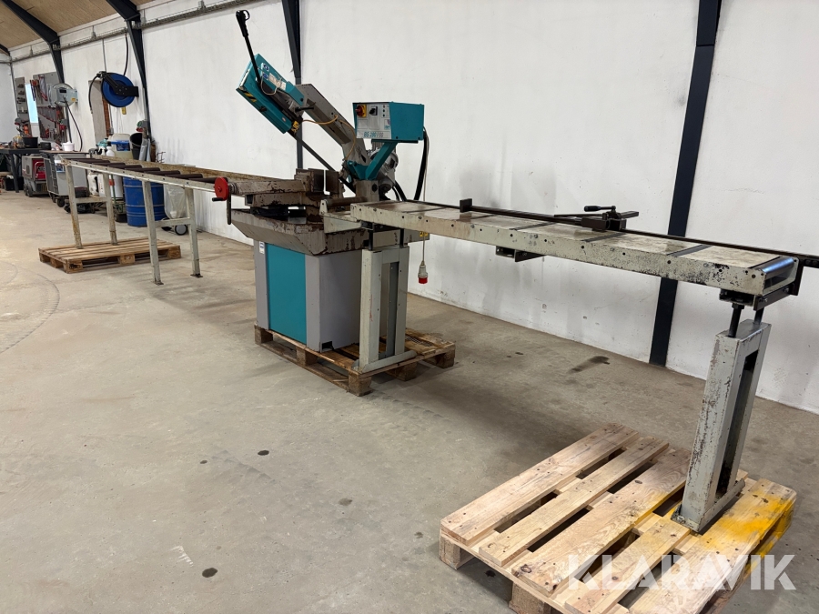 Båndsav med rullebaner + opmålerbord Imet BS280/60