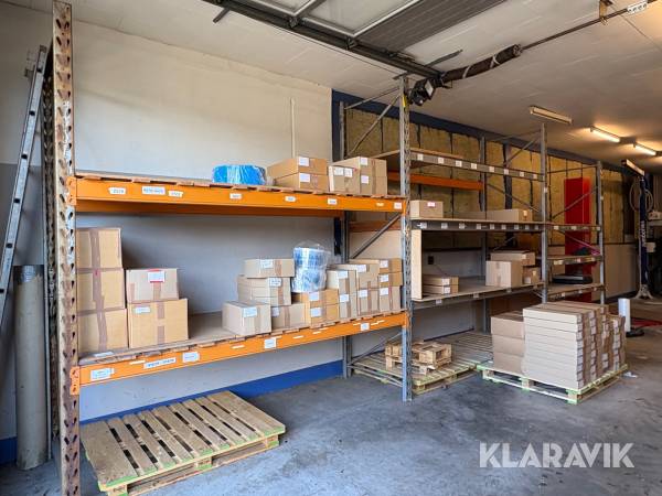 Pallereol med hylder