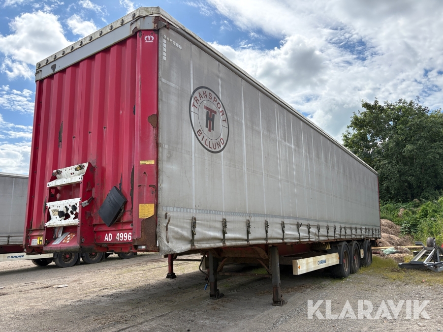 Trailer Krone SD med Presseningsopbygning