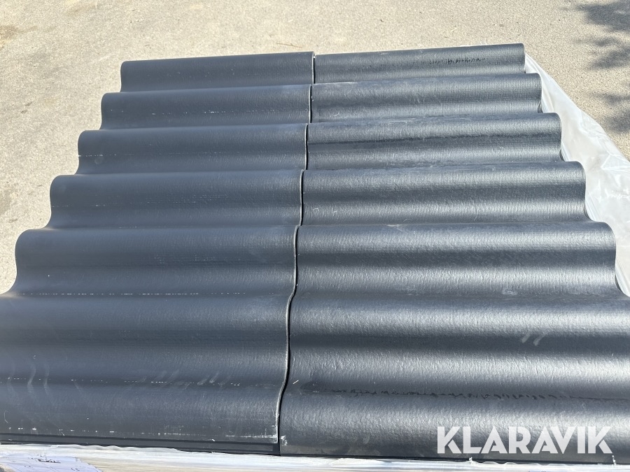 Bølgeplader Euronit 702 FK sort 300 styk