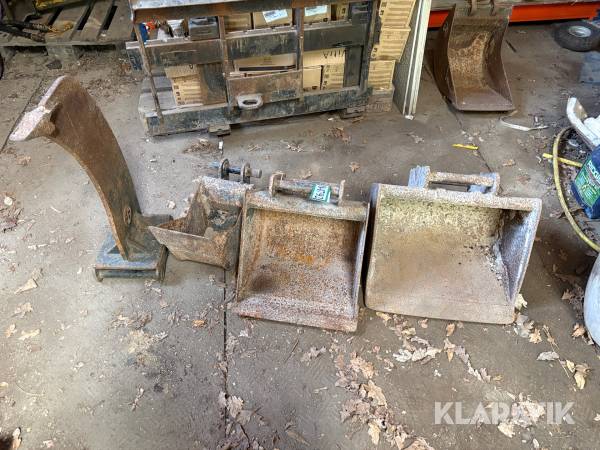Skovle 3 styk 1 grubtand