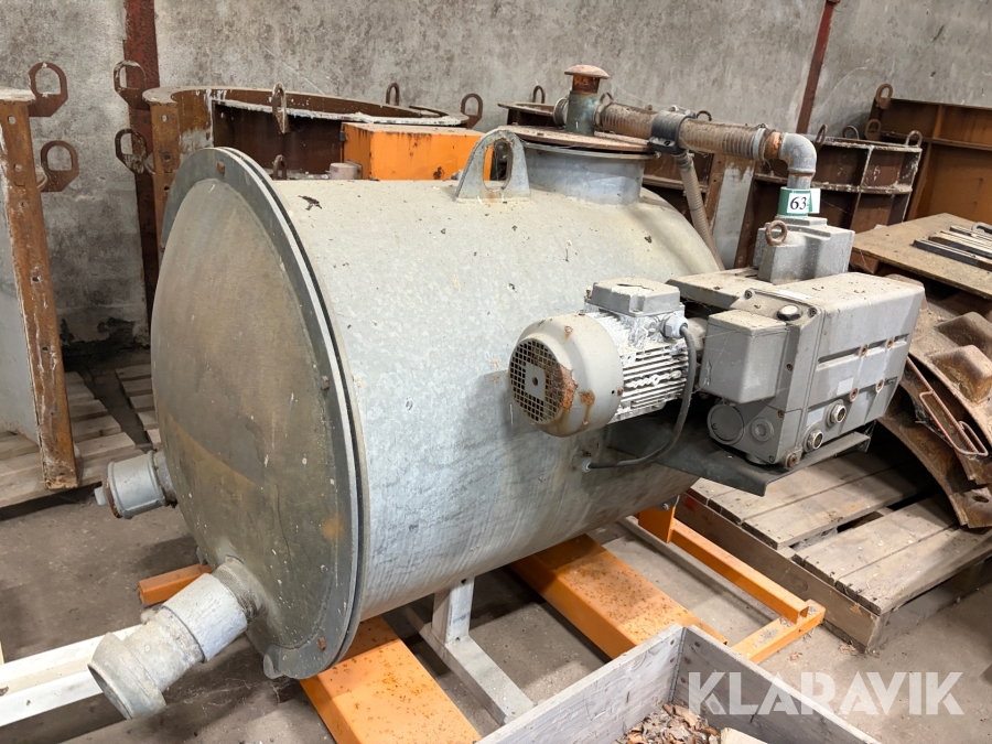 Industriel vakuumpumpe Becker U 2.100 SB-48 med vakuumbeholder og elmotor