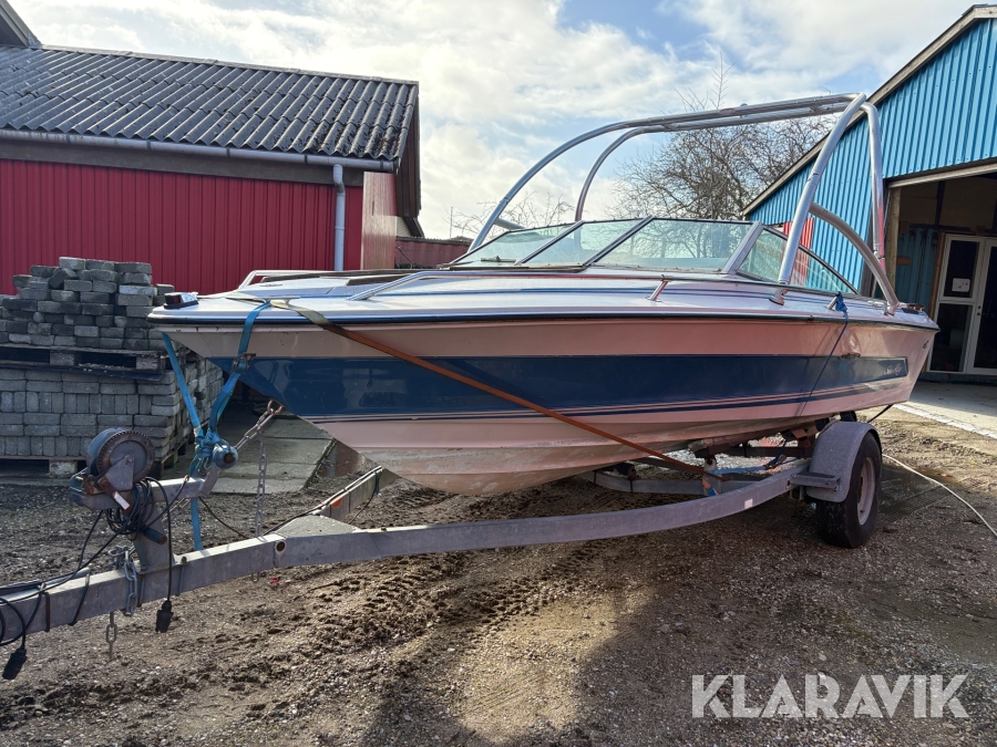 Båd Sea Ray Monaco 18 fod med oprikkervogn