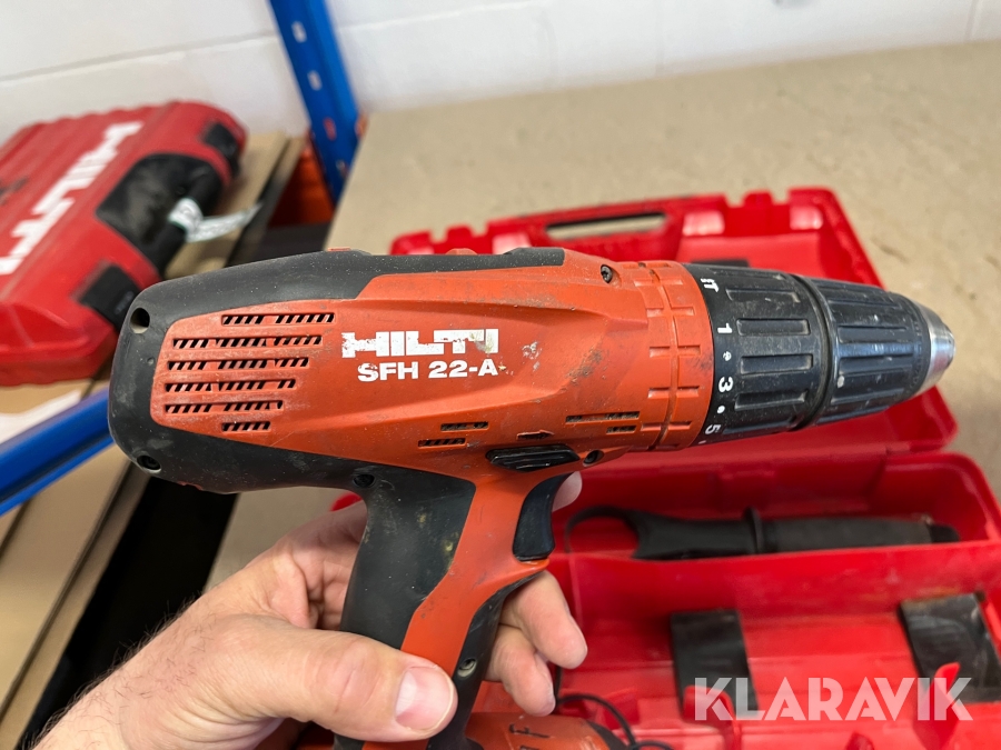 Skruemaskine Hilti SFH 22A, Holbæk, Klaravik auktioner