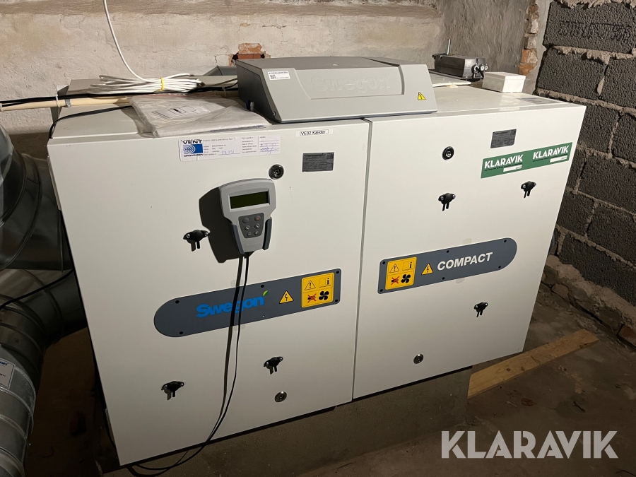 Ventilationsanlæg Swegon Compact