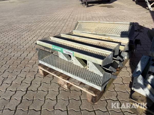 Stål trappetrin 13 styk