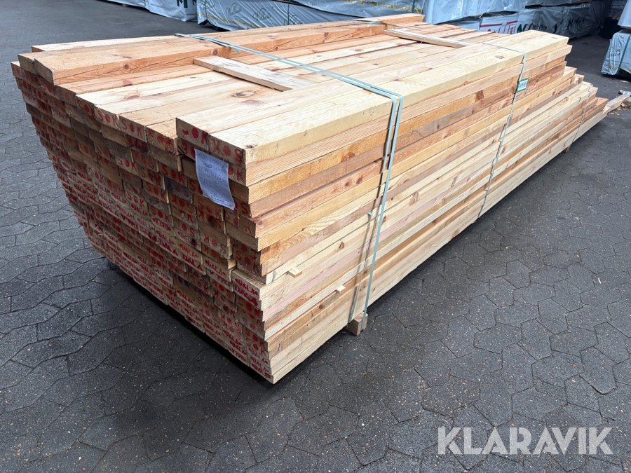 Brædder Fyr Seksta, 38 × 100 mm, 175 styk, blandede længder