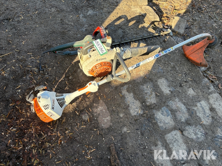Løvblæser, hækkeklipper og græstrimmer STIHL,metabo