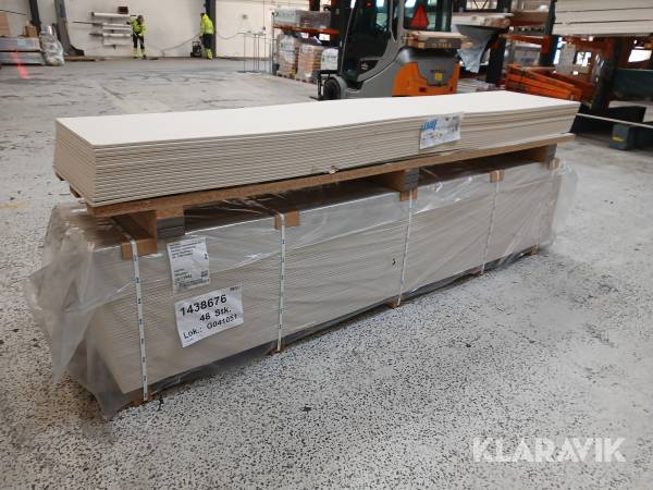 Gips plank 100m2 Knauf 600x3000x12,5mm