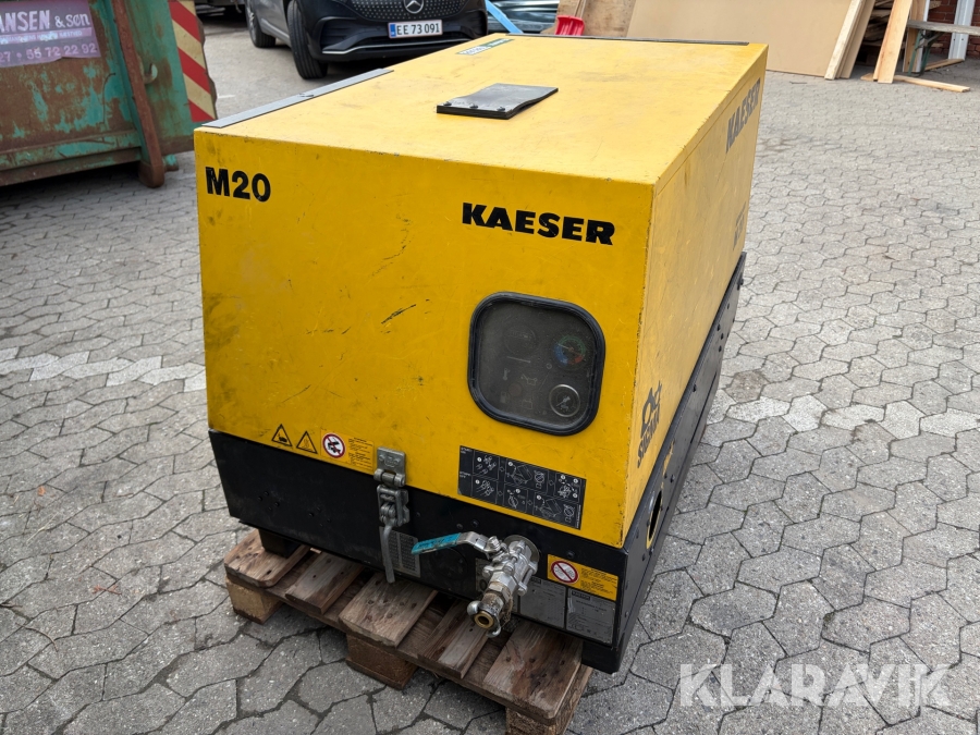 Mobil skruekompressor Kaeser M20 med Kubota dieselmotor
