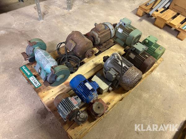 Motorer og slibemaskine - blandet lot