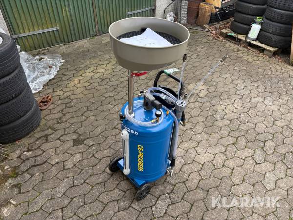 Olieaftapper med vakuumfunktion CE-Progress HC-2285 med olieopsamler
