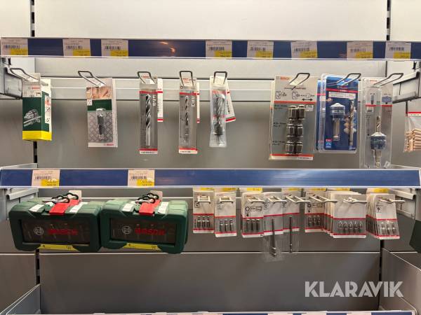 Blandet parti Bosch bits bor klinger og slibepapir