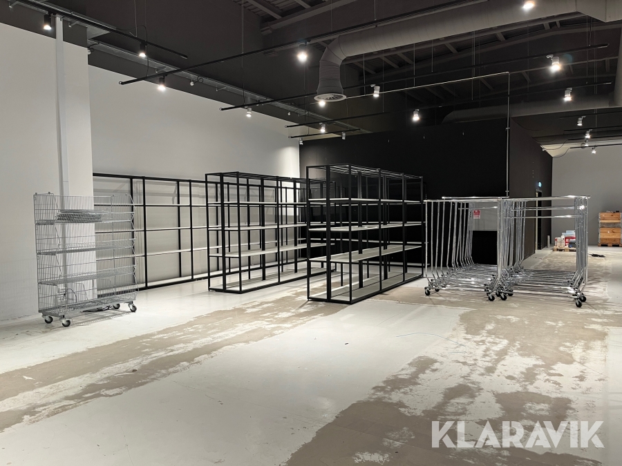 Butiksinventar Reoler, Bure og stativer