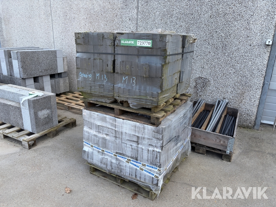 Gørding klinker m13 sort 640 styk