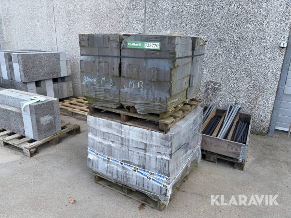 Gørding klinker m13 sort 640 styk