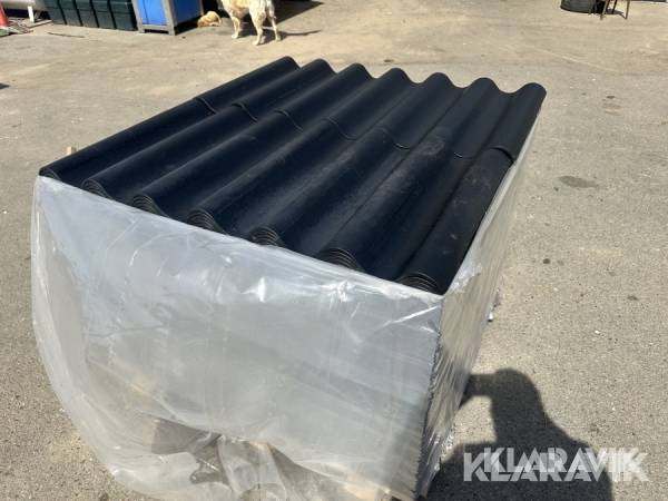 Bølgeplade Euronit 702 FK Sort - 150 styks