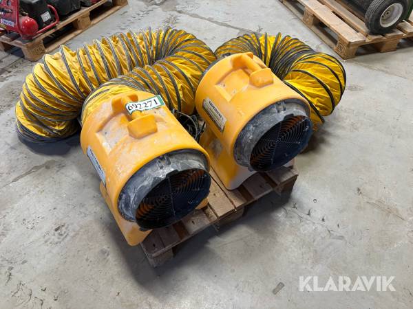 Friskluftblæsere Master BL 6800 med slanger 2 styk