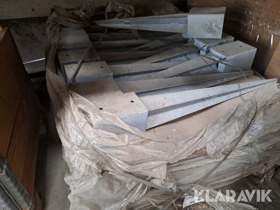Stolpespyd galvaniseret 100x100mm