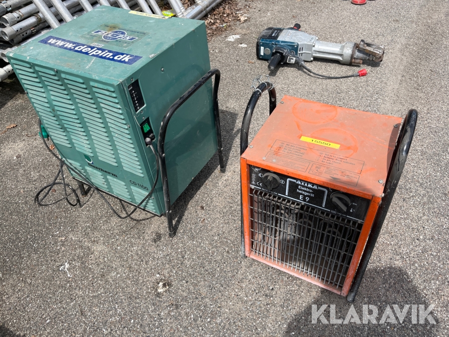 Affugter/varmeblæser Danfherm/Atika Cd1100/E9 2 styk