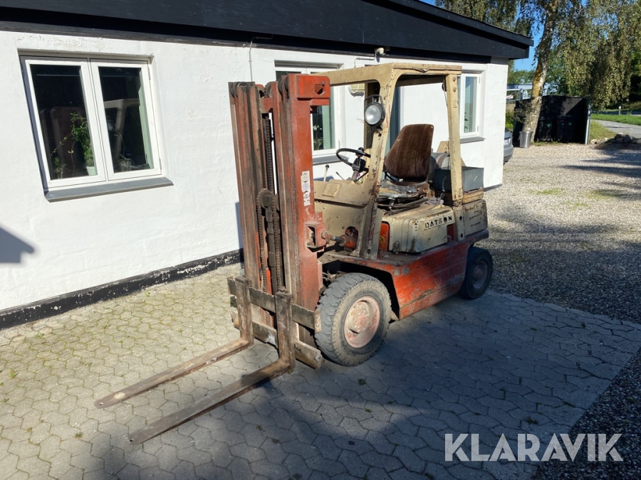 Gaffeltruck Datsun PF02, Ringsted, Klaravik auktioner